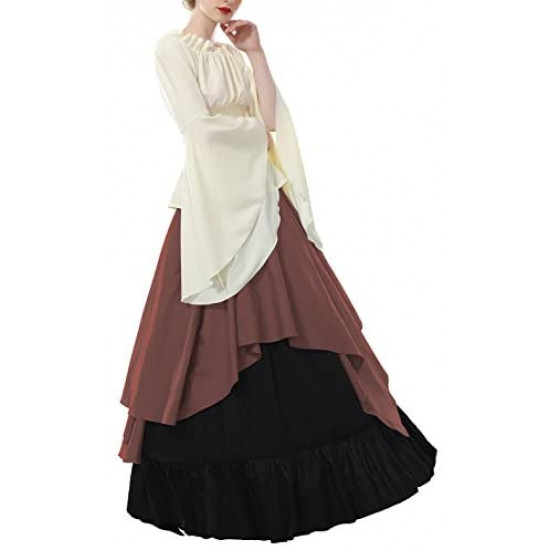 Fantasia Mulher Vitoriana Medieval Adulto Feminino