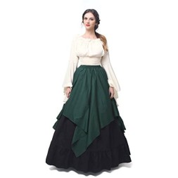Fantasia Mulher Vitoriana Medieval Adulto Feminino