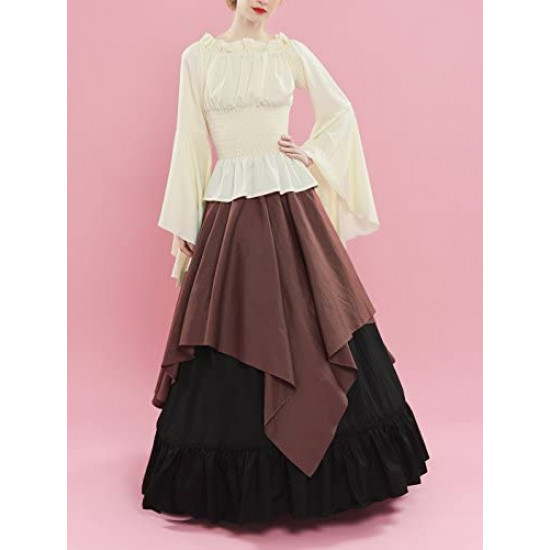 Fantasia Mulher Vitoriana Medieval Adulto Feminino