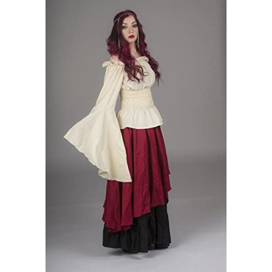 Fantasia Mulher Vitoriana Medieval Adulto Feminino