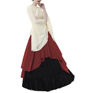 Fantasia Mulher Vitoriana Medieval Adulto Feminino