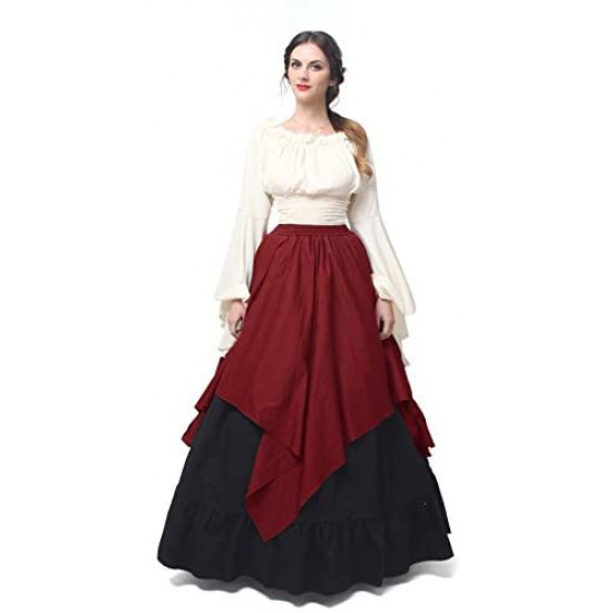 Fantasia Mulher Vitoriana Medieval Adulto Feminino