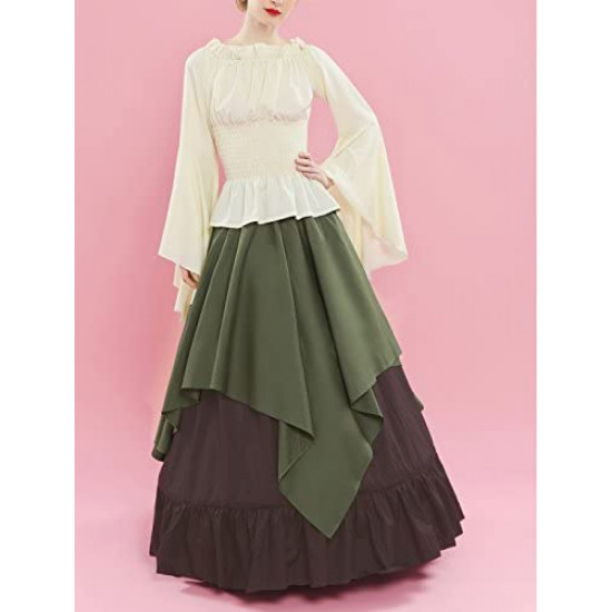 Fantasia Mulher Vitoriana Medieval Adulto Feminino
