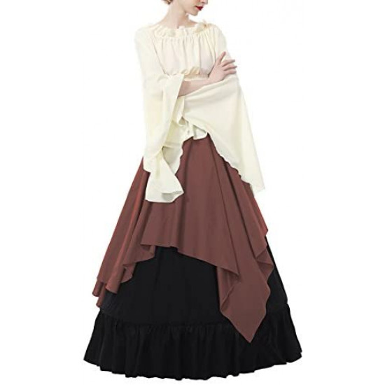 Fantasia Mulher Vitoriana Medieval Adulto Feminino