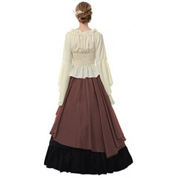 Fantasia Mulher Vitoriana Medieval Adulto Feminino