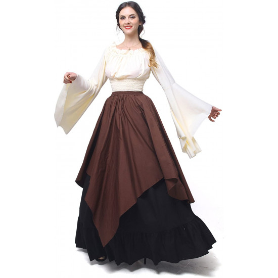 Fantasia Mulher Vitoriana Medieval Adulto Feminino