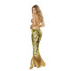 Fantasia Pequena Sereia Ariel Sexy Adulto Feminino Dourada Fantasia Pequena Sereia Ariel Sexy Adulto Feminino Dourada