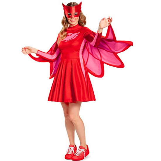 Fantasia PJ Máscaras  Corujita Amaya Adulto