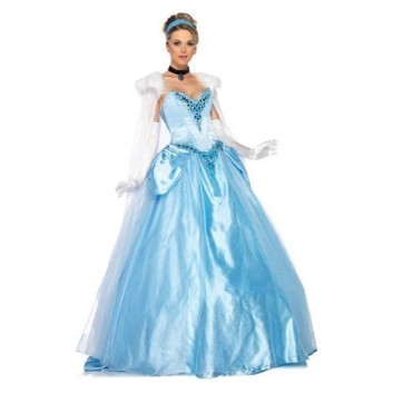 Fantasia Princesa Encantada Cinderela Luxo Adulto Fantasia Princesa Encantada Cinderela Luxo Adulto