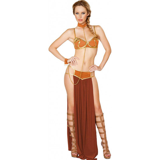 Fantasia Princesa Leia Escrava Star Wars Adulto Sexy Luxo