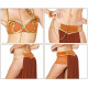 Fantasia Princesa Leia Escrava Star Wars Adulto Sexy Luxo