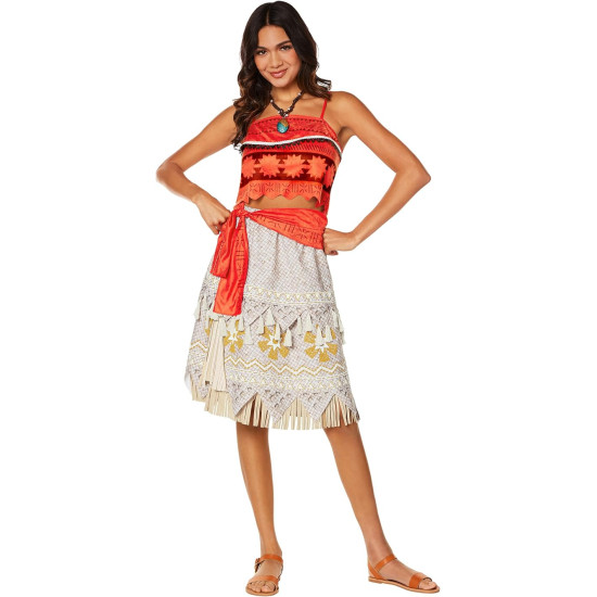 Fantasia Princesa Moana Disney Adulto Clássica Fantasia Princesa Moana Disney Adulto Clássica