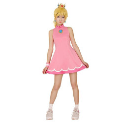 Fantasia Princesa Peach Adulto Vestido