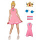Fantasia Princesa Peach Adulto Vestido