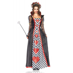 Fantasia Rainha de Copas Adulto clássica Luxo 