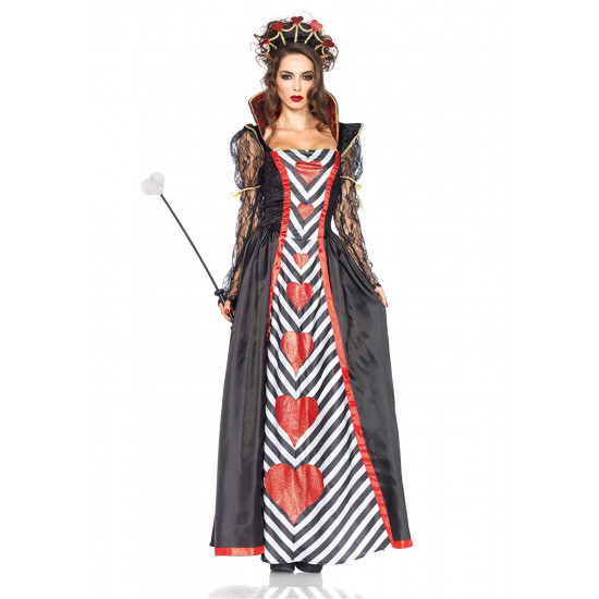 Fantasia Rainha de Copas Adulto clássica Luxo Fantasia Rainha de Copas Adulto clássica Luxo