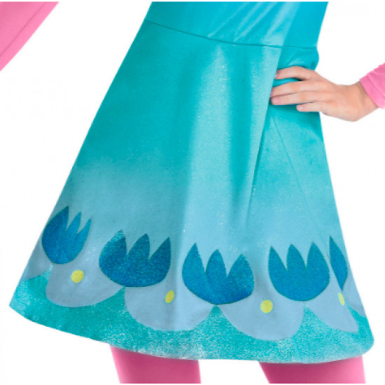 Fantasia Trolls Queen Poppy Adulto Luxo Elite