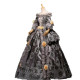 Fantasia Vestido Maria Antonieta Cinza Medieval Renacença Vitoriano