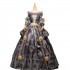 Fantasia Vestido Maria Antonieta Cinza Medieval Renacença Vitoriano