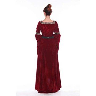 Fantasia Vestido Mulher Medieval Vitoriana Adulto Feminino Fantasia Vestido Mulher Medieval Vitoriana Adulto Feminino
