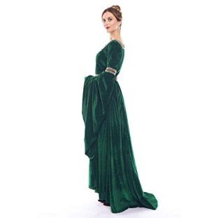 Fantasia Vestido Mulher Medieval Vitoriana Adulto Feminino Fantasia Vestido Mulher Medieval Vitoriana Adulto Feminino