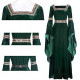 Fantasia Vestido Mulher Medieval Vitoriana Adulto Feminino