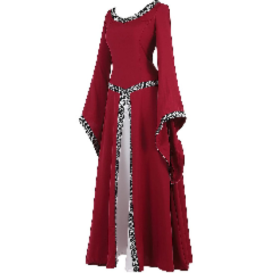 Fantasia Vestido Mulher Vitoriana Medieval Adulto Feminino