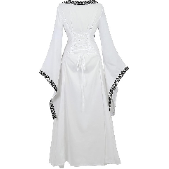 Fantasia Vestido Mulher Vitoriana Medieval Adulto Feminino