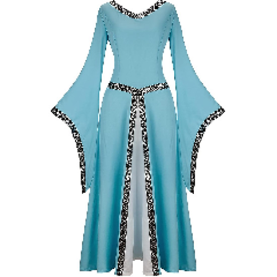 Fantasia Vestido Mulher Vitoriana Medieval Adulto Feminino
