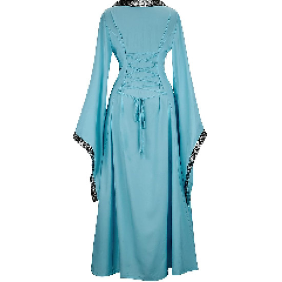 Fantasia Vestido Mulher Vitoriana Medieval Adulto Feminino