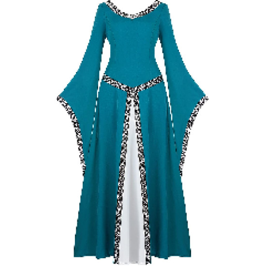 Fantasia Vestido Mulher Vitoriana Medieval Adulto Feminino