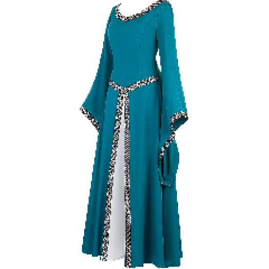Fantasia Vestido Mulher Vitoriana Medieval Adulto Feminino