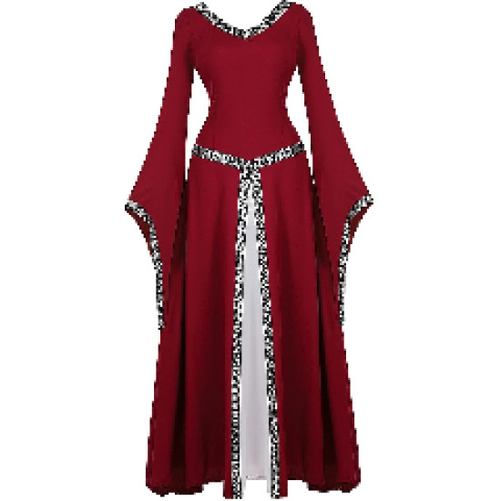 Fantasia Vestido Mulher Vitoriana Medieval Adulto Feminino