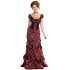 Fantasia Vestido Saloon Renasença Adulto Luxo