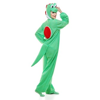 Fantasia Yoshi Macacão Adulto Feminino Fantasia Yoshi Macacão Adulto Feminino