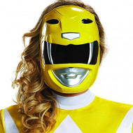 Máscara Power Rangers Amarela Adulto