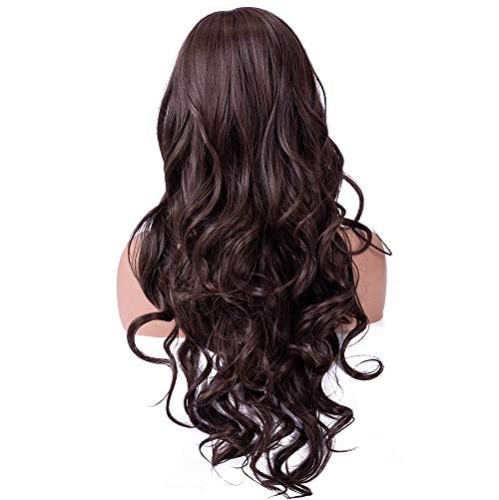Peruca Adulto Feminino Castanho Ondulado Longo Peruca Adulto Feminino Castanho Ondulado Longo
