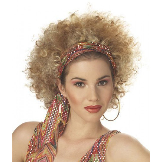 Peruca Adulto Loira Cacheado