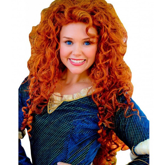 Peruca Adulto Merida Princesa Valente Disney