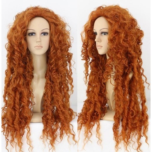 Peruca Adulto Merida Princesa Valente Disney Elite Peruca Adulto Merida Princesa Valente Disney Elite