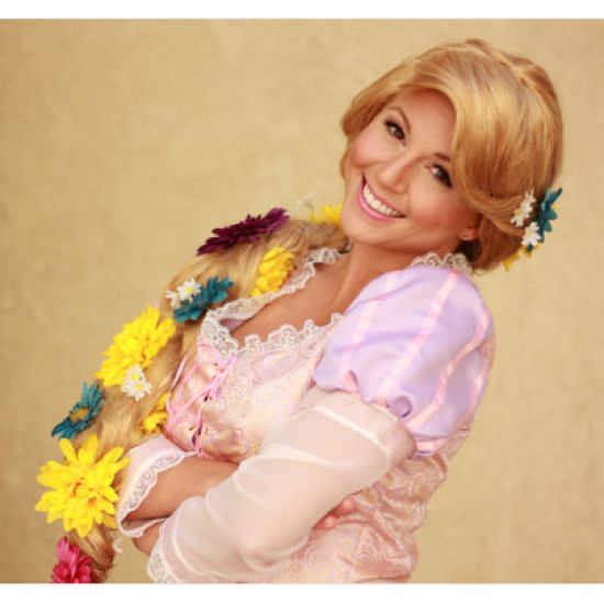 Peruca Adulto Rapunzel Enrolados Trança Luxo Peruca Adulto Rapunzel Enrolados Trança Luxo