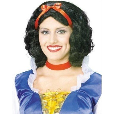 Peruca Branca de Neve Adulto Luxo Peruca Branca de Neve Adulto Luxo