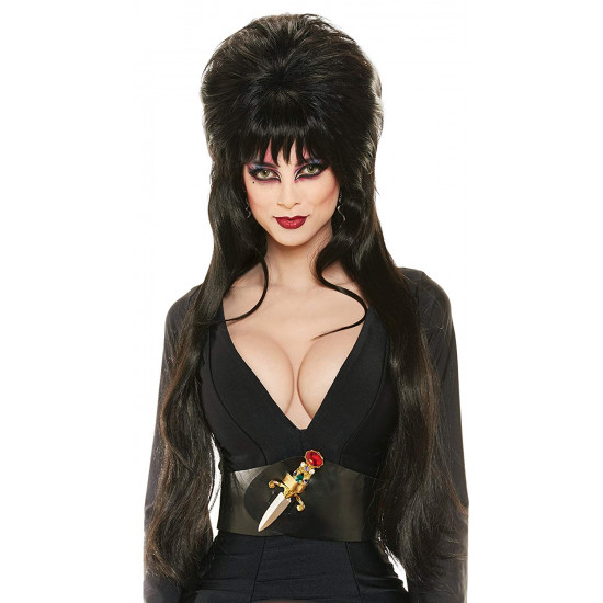 Peruca Elvira a Rainha das Trevas Adulto Luxo Peruca Elvira a Rainha das Trevas Adulto Luxo