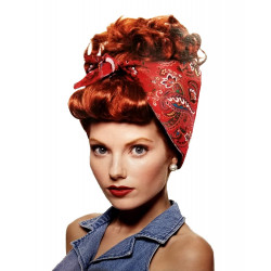 Peruca I Love Lucy lenço Luxo Adulto