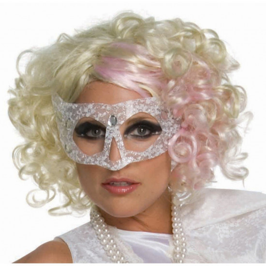 Peruca Lady Gaga Adulto Feminino Loira Cacheada Peruca Lady Gaga Adulto Feminino Loira Cacheada