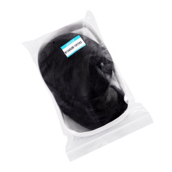 Peruca Resistente ao calor Preta Adulto Luxo