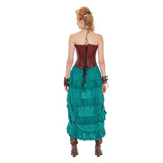 Saia Velho Oeste Luxo Adulto Feminino Várias Cores