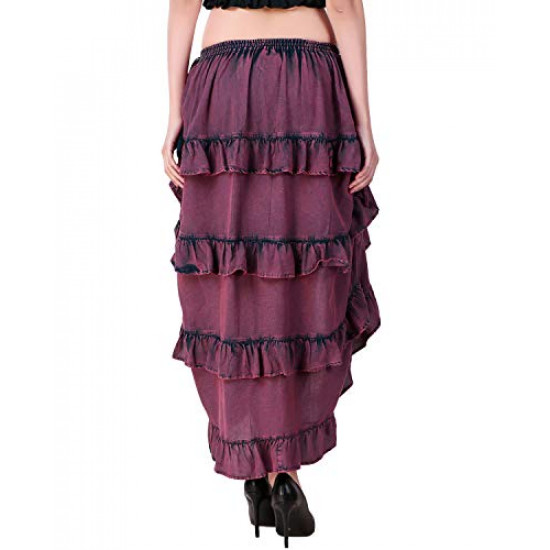 Saia Velho Oeste Luxo Adulto Feminino Várias Cores