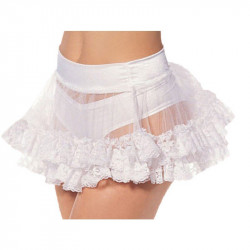Saiote Feminino Adulto Branco Curto