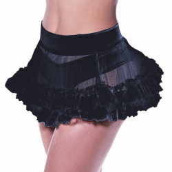 Saiote Feminino Adulto Preto Curto